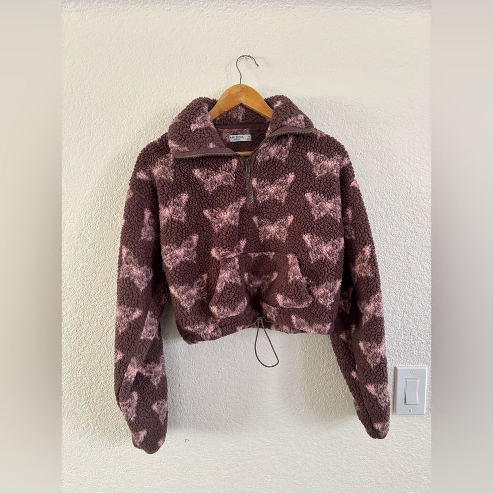 Arizona Jean Company Brown Fleece Pullover